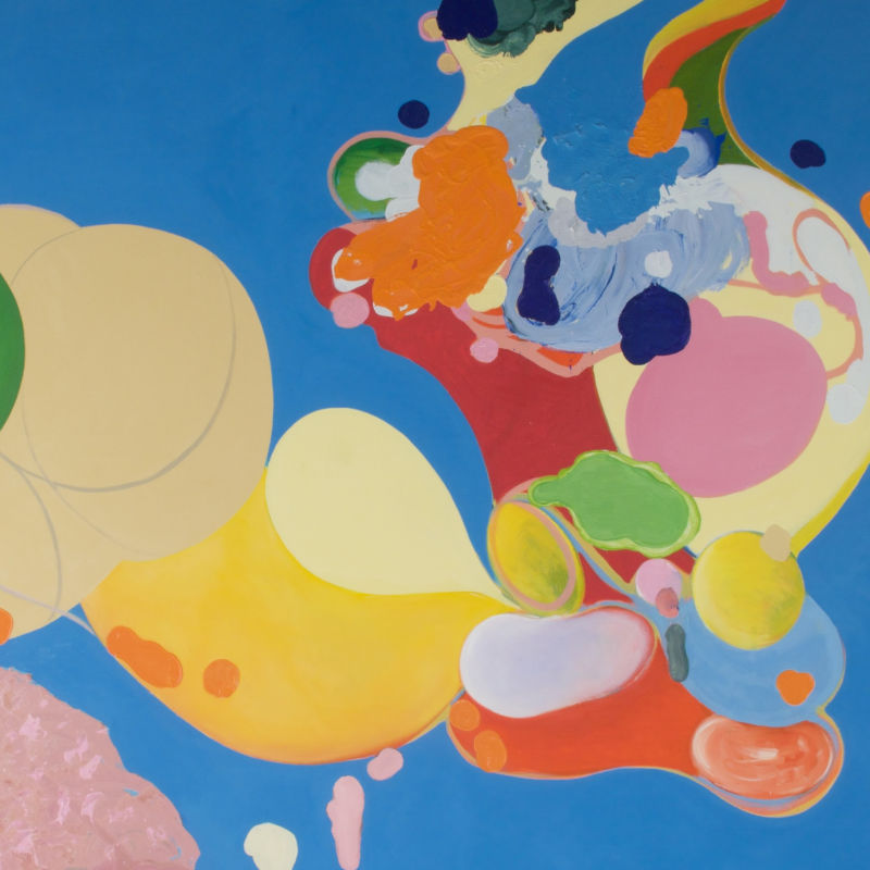 Big Blue, Öl auf Leinwand, 250 x 190 cm, Jens Kunik, 1990er Jahre